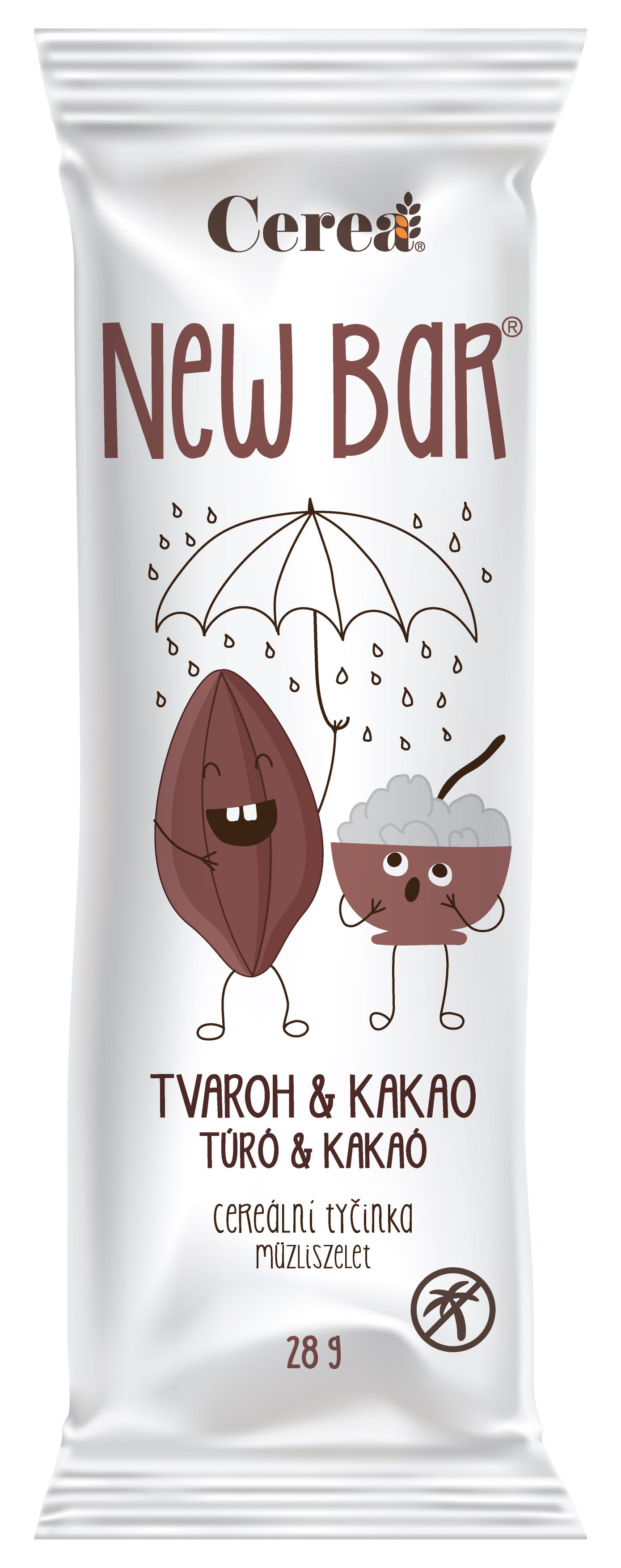 CEREA New Bar tvaroh-kakao, 28g
