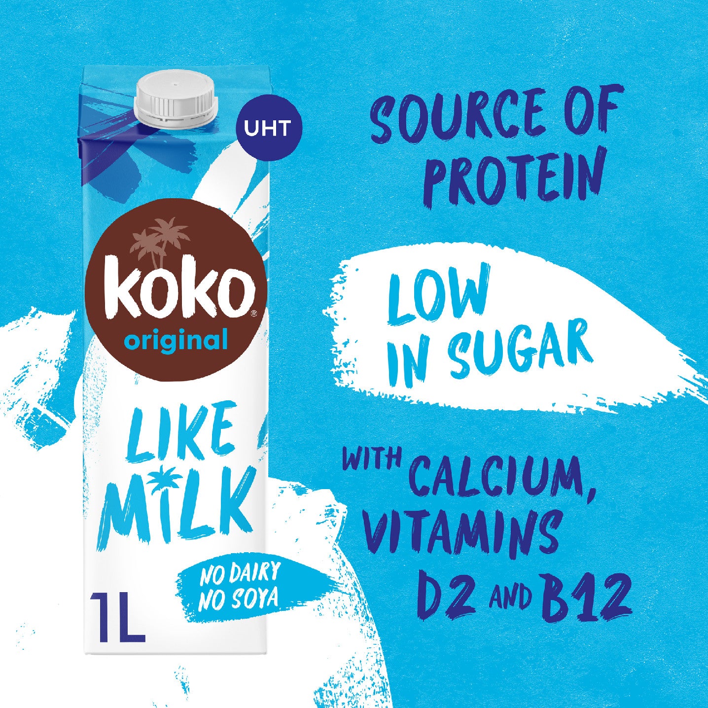 KOKO DAIRY FREE kokosové mlieko s vápnikom a vitamínom B12 a D2 1l