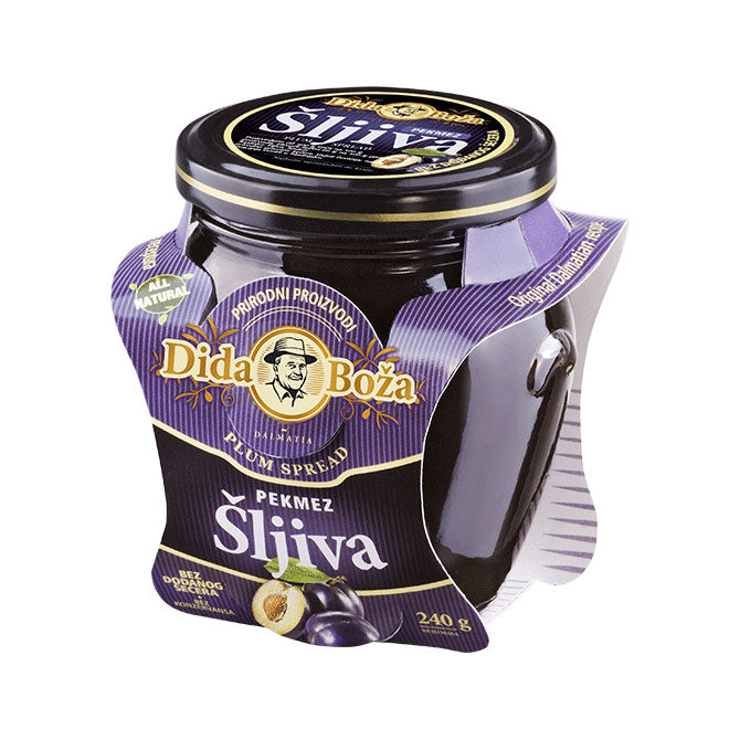BIO Slivkový 100% džem bez cukru 240g