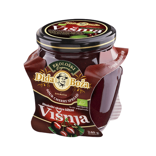 BIO višňový džem 82% ovocia 240g