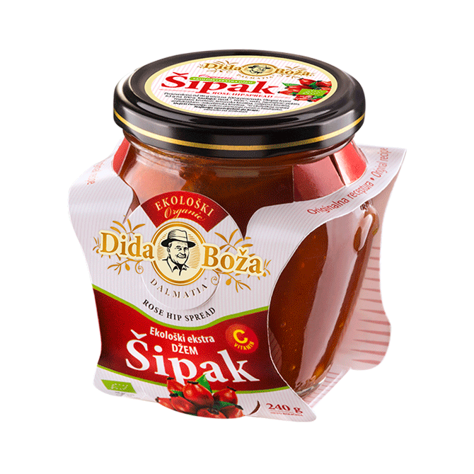 BIO EXTRA šípkový džem, 96% ovocia 240g