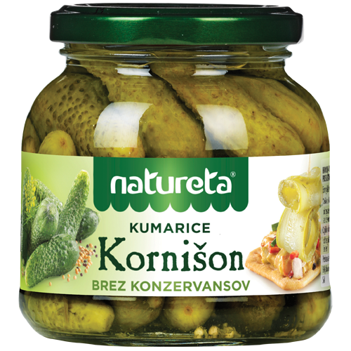 Natureta uhorky bez konzervantov 280g