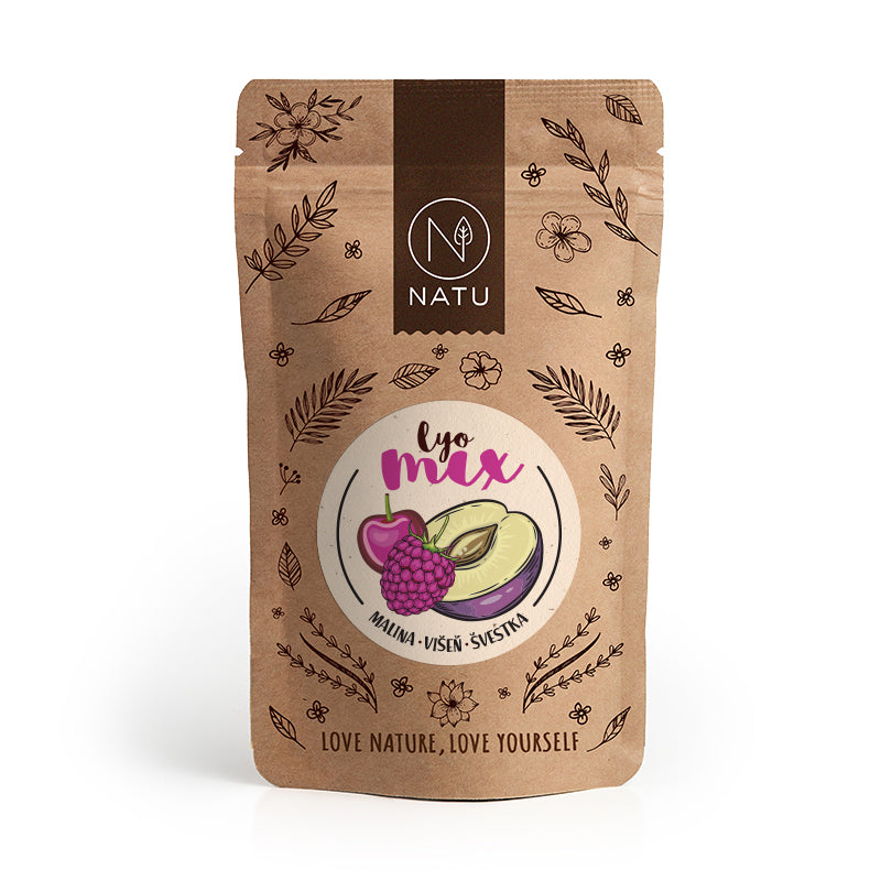 NATU Lyo mix malina a višňa 35g