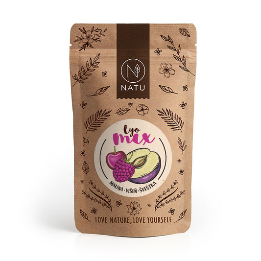 NATU Lyo mix malina a višňa 35g