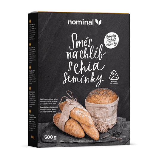 NOMINAL zmes na chlieb s chia semienkami 500g