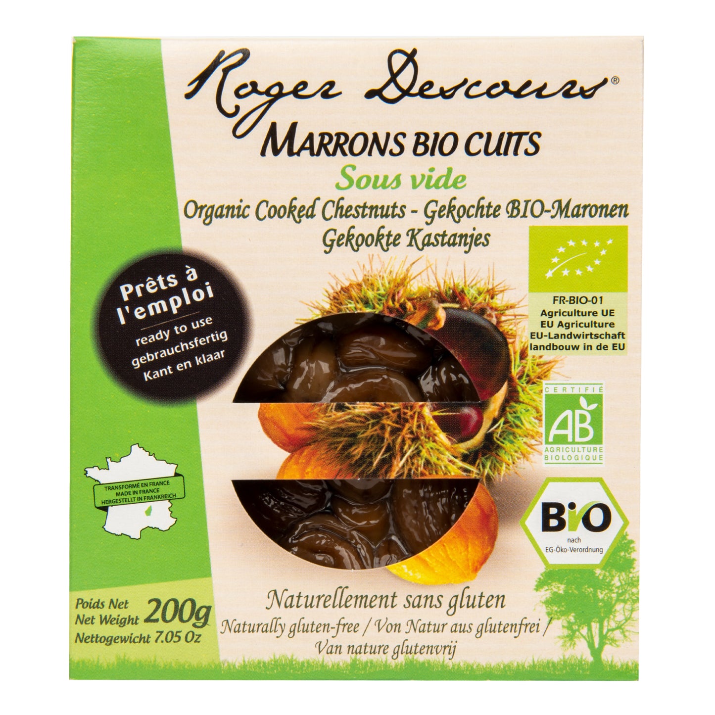 321010 Kaštany loupané vařené, vakuované 200 g BIO   ARDECHE MARRONS-1