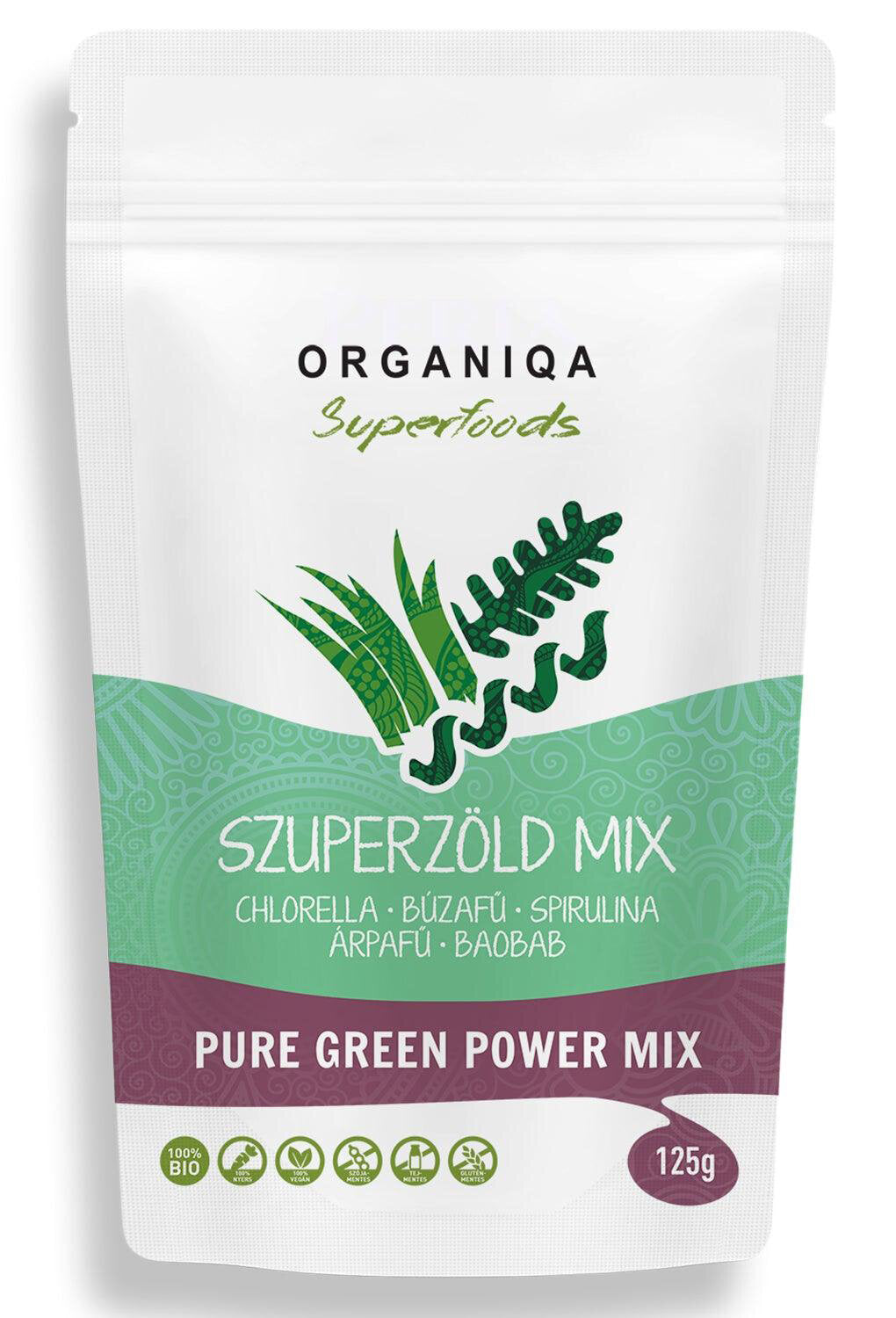 ORGANIQA Bio Super Green mix prášok 125g
