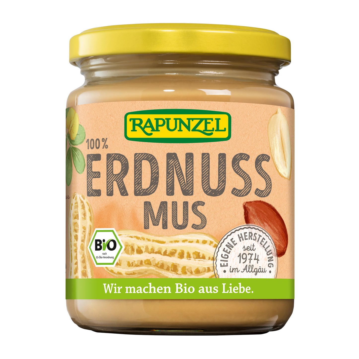 325349 Pasta 100 % arašídová jemná 250 g BIO   RAPUNZEL-1