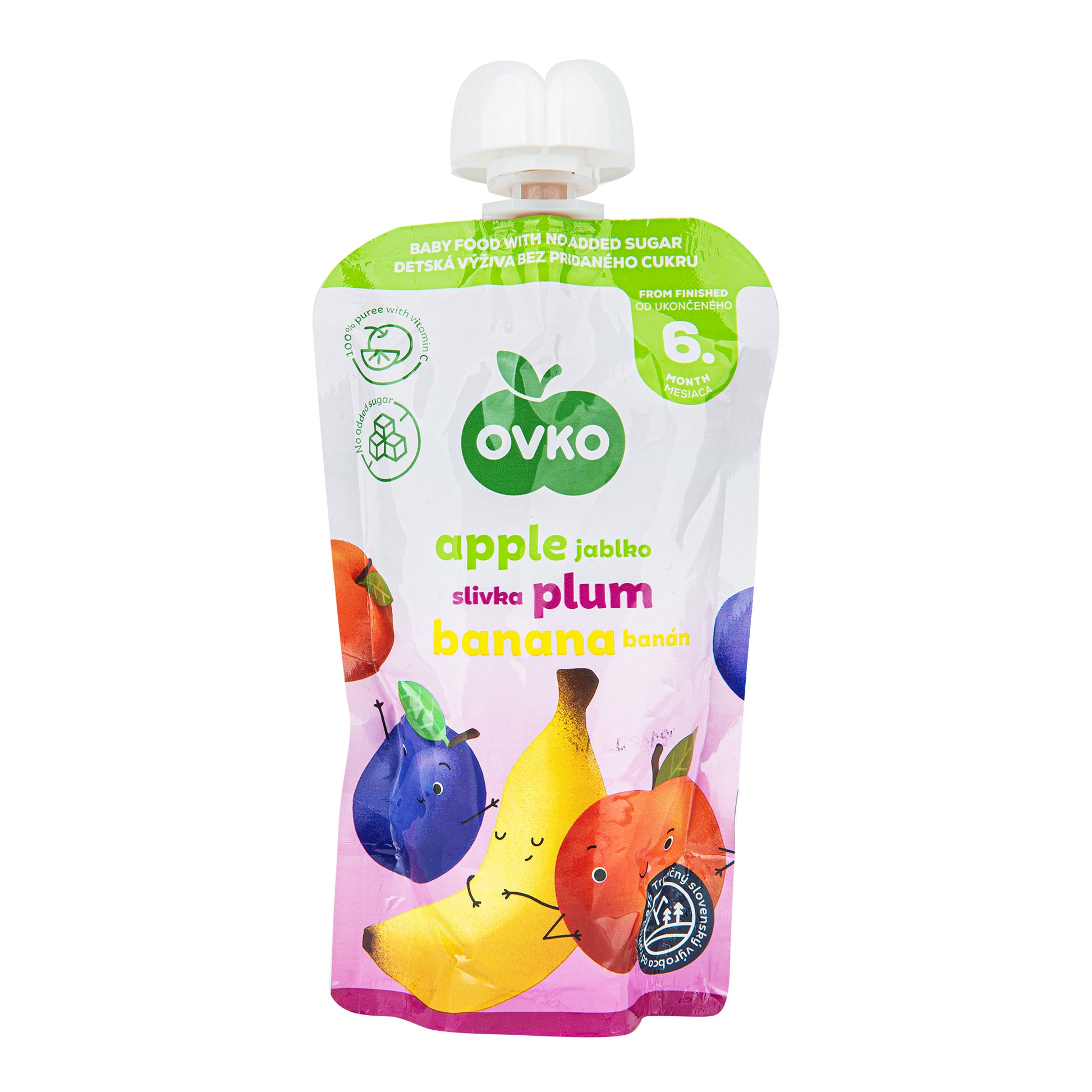 332033 Příkrm jablko, švestka, banán 120 g   OVKO-1