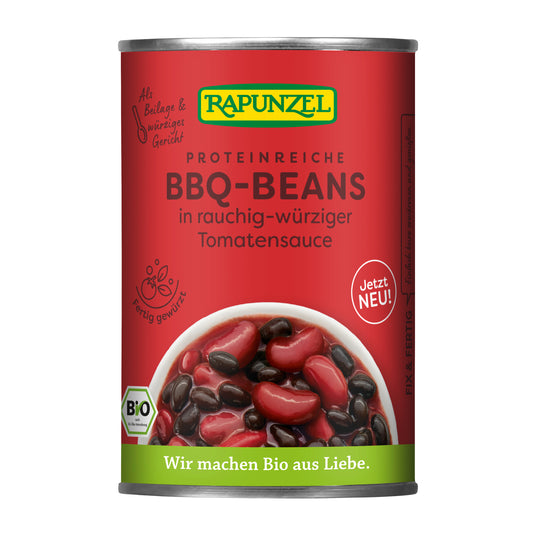 341077 Směs fazolí sterilovaná  Barbecue 400 g BIO   RAPUNZEL-1