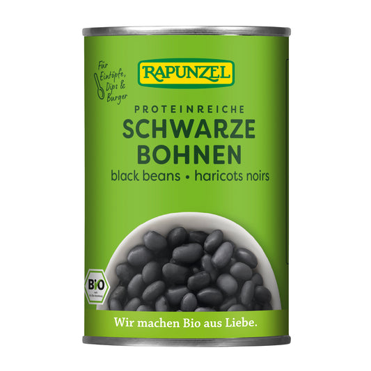 341083 Fazole černé sterilované  400 g BIO   RAPUNZEL -1