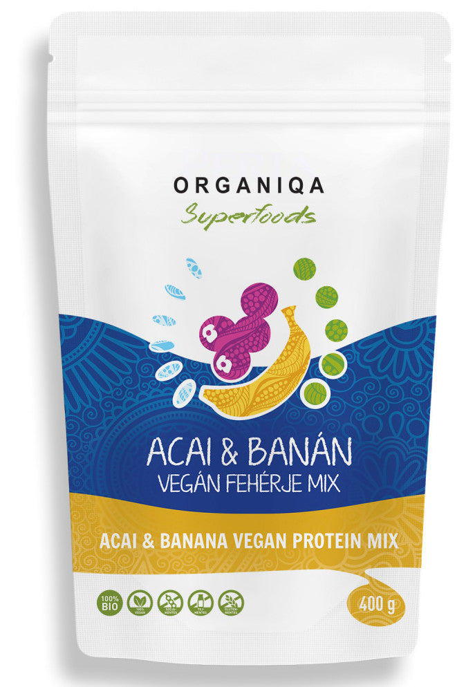 ORGANIQA Bio Vegan protein mix príchuť acai-banán 400g