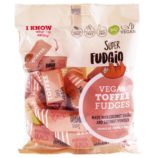 Super Fudgio Bio Vegánske karamelky - toffee 100g