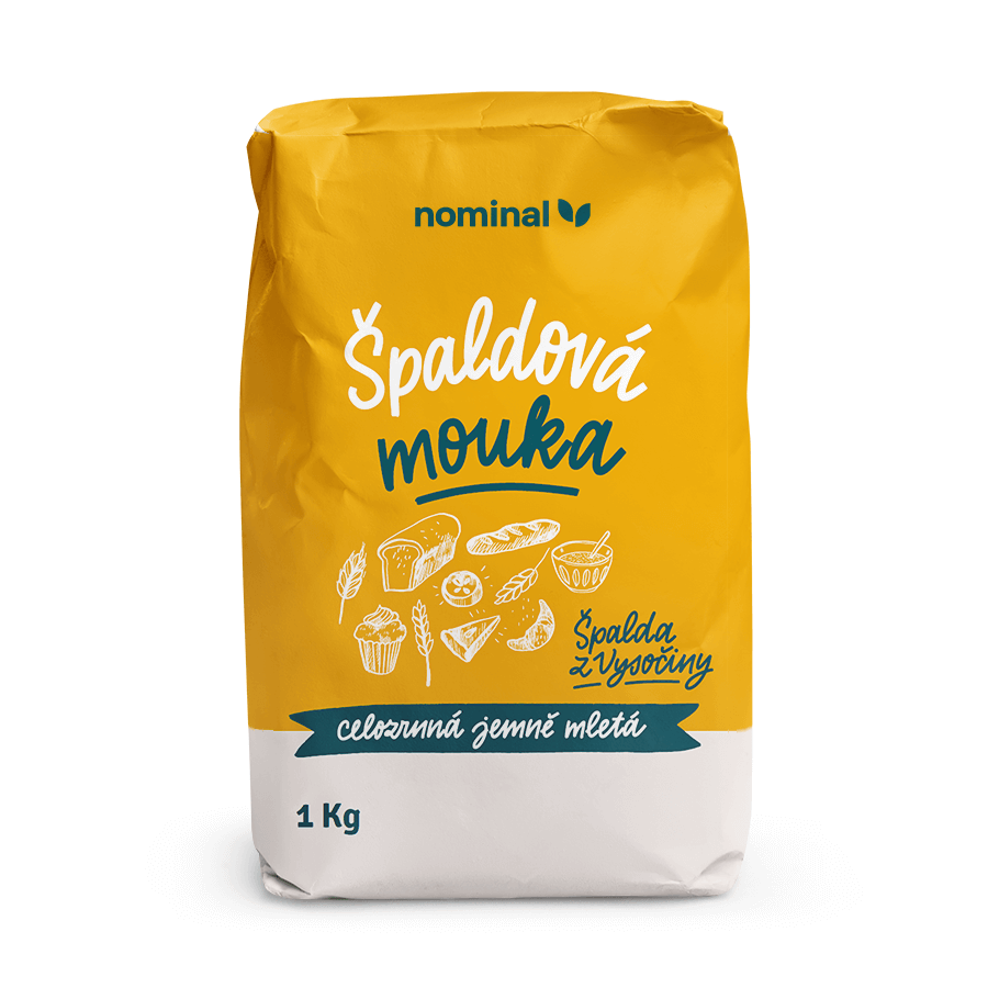 NOMINAL Celozrnná múka špaldová jemne mletá 1000g