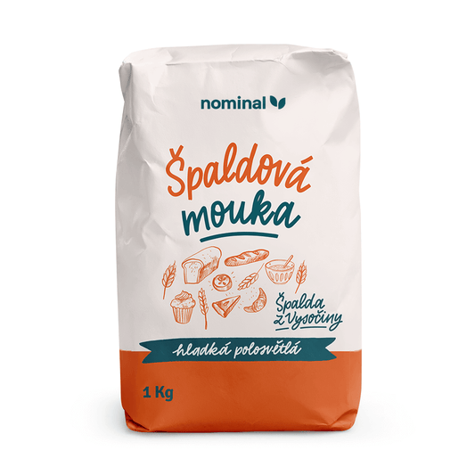 NOMINAL Špaldová múka hladká polosvetlá 1000g