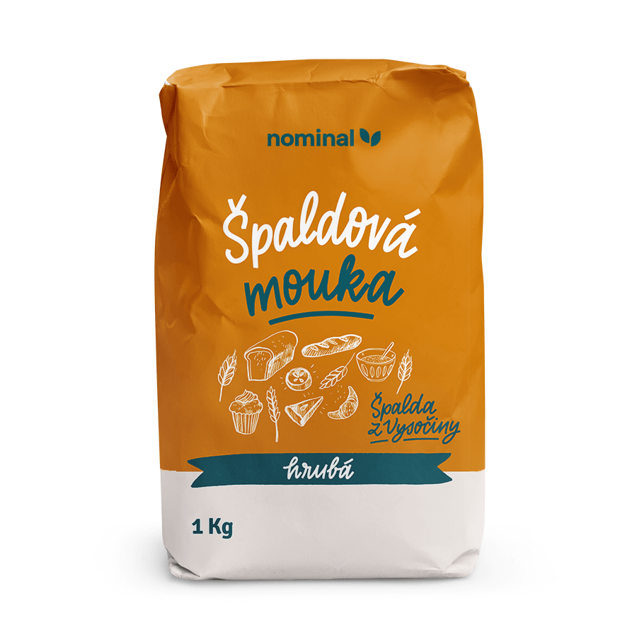 NOMINAL Špaldová múka hrubá 1000g