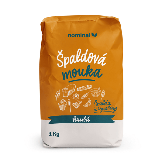 NOMINAL Špaldová múka hrubá 1000g