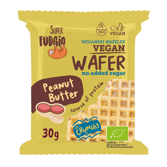 Super Fudgio Bio oblátka s arašidovým maslom bez pridaného cukru 30g