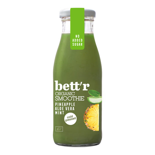 bett'r Smoothie ananás, aloe a mäta 250 ml bio