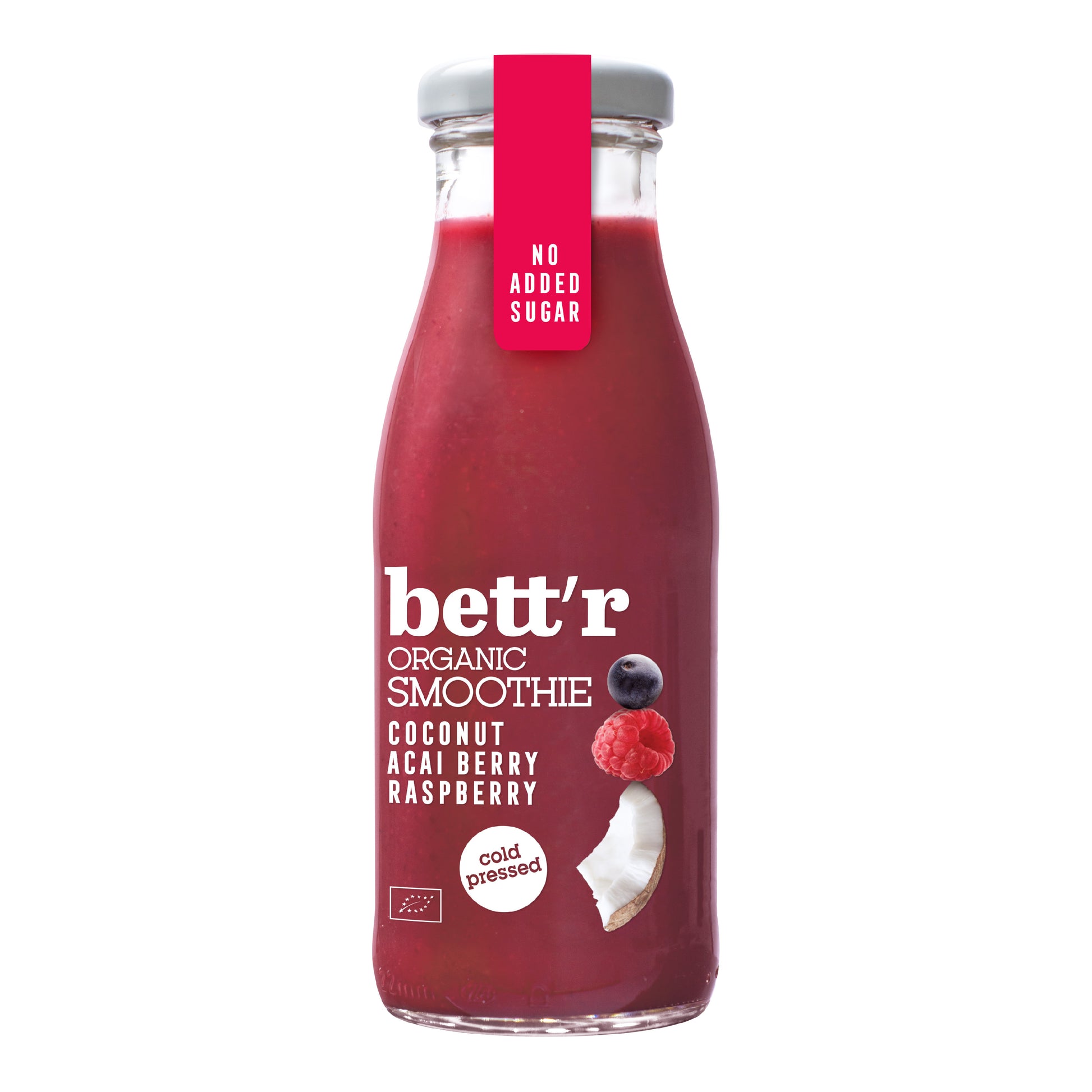 bett'r Smoothie maliny, acai a kokos 250 ml bio