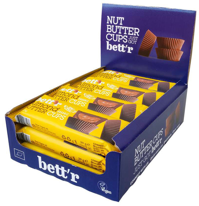 bett'r Čokoládové pralinky s mandľovým maslom 3 ks 39g bio