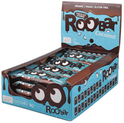 Roo'bar kokosová tyčinka v čokoláde bio30 g