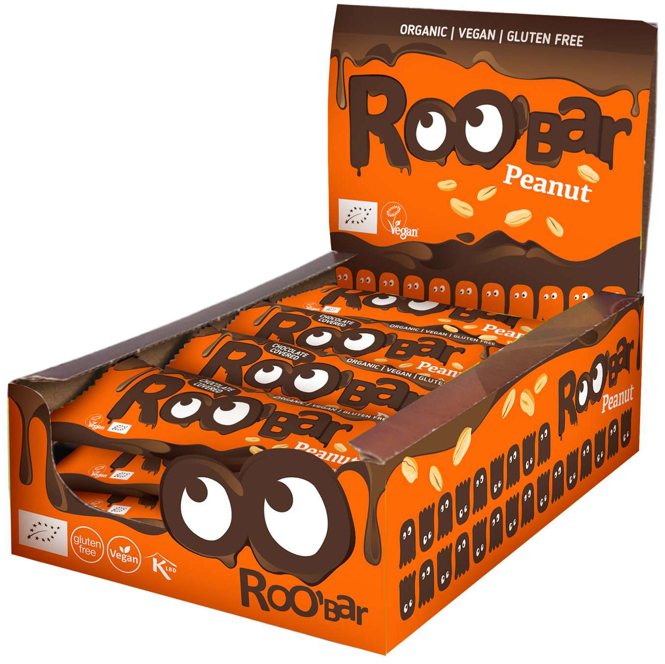 Roo'bar bio arašidová tyčinka v čokoláde 30 g