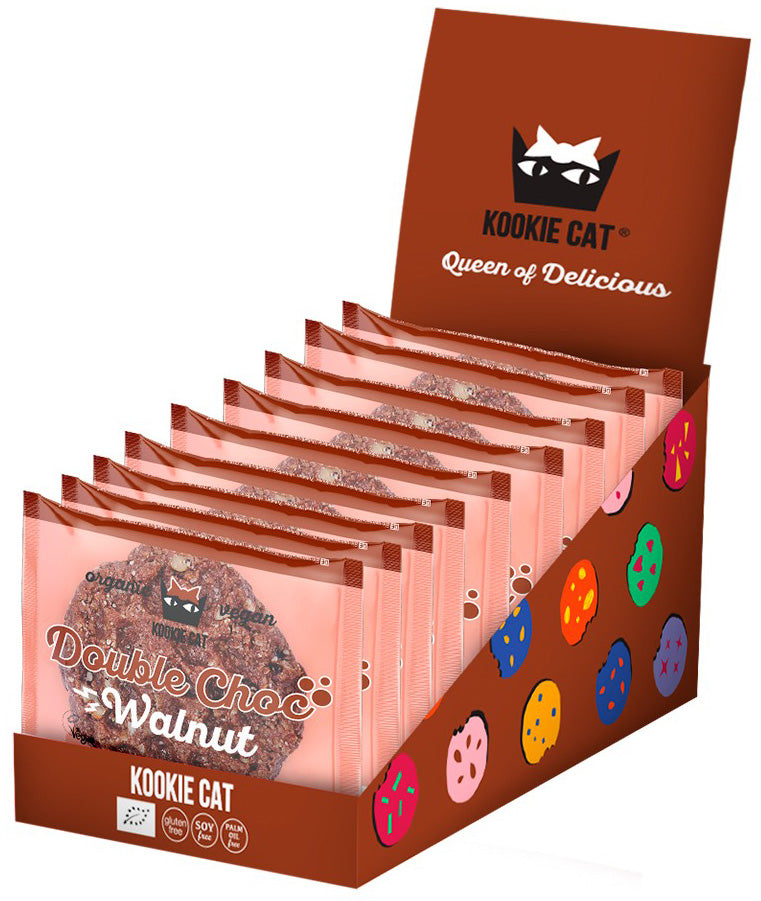 Kookie Cat sušienka dvojitá čokoláda a vlašský orech  50g bio