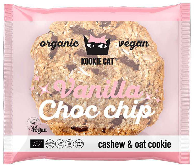 Kookie Cat vanilková sušienka s kúskami  čokolády 50g bio