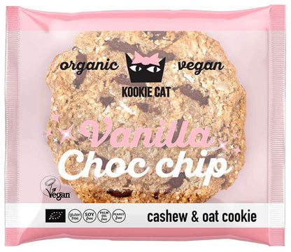 Kookie Cat vanilková sušienka s kúskami  čokolády 50g bio
