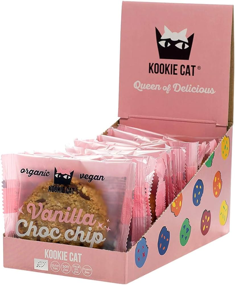 Kookie Cat vanilková sušienka s kúskami  čokolády 50g bio