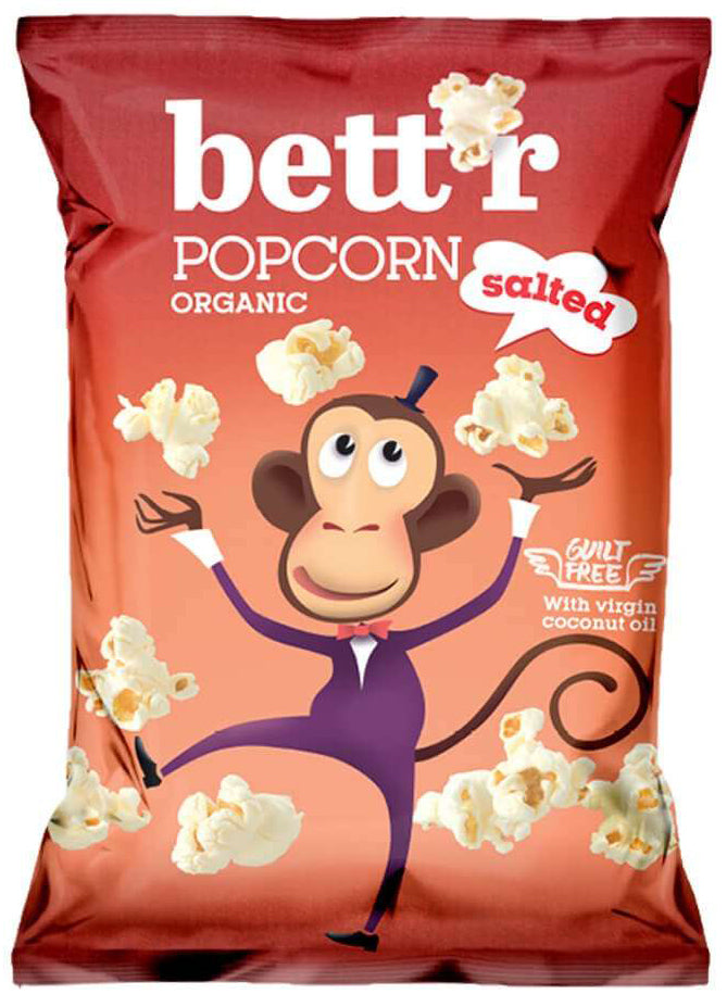 bett'r Popcorn s morskou soľou bio 60 g