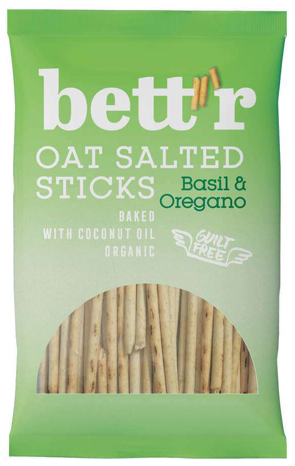 bett'r Solené ovsené tyčinky bazalka a oregano bio 50 g