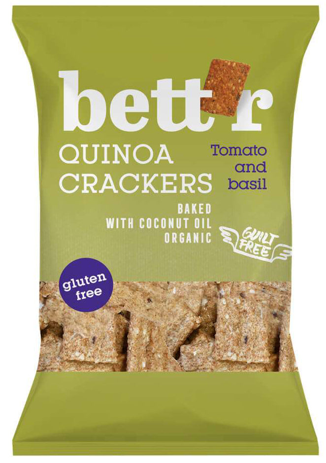 bett'r Quinoa krekry paradajka a bazalka bio 100g