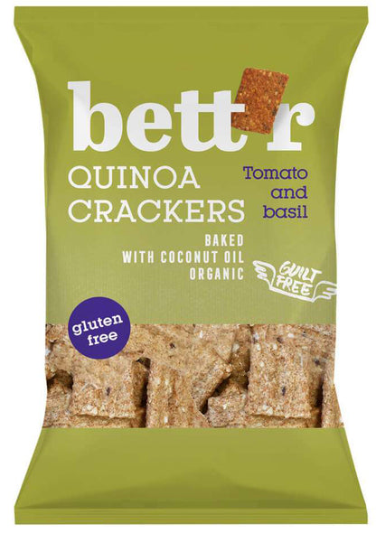 bett'r Quinoa krekry paradajka a bazalka bio 100g