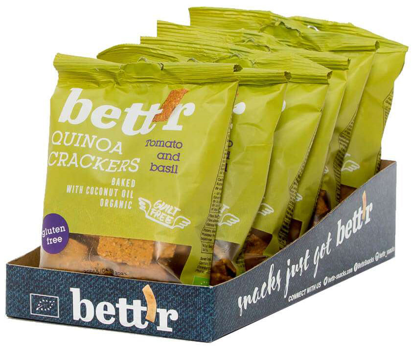 bett'r Quinoa krekry paradajka a bazalka bio 100g