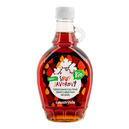 420034 Sirup javorový Grade C 250 ml BIO   COUNTRY LIFE-1