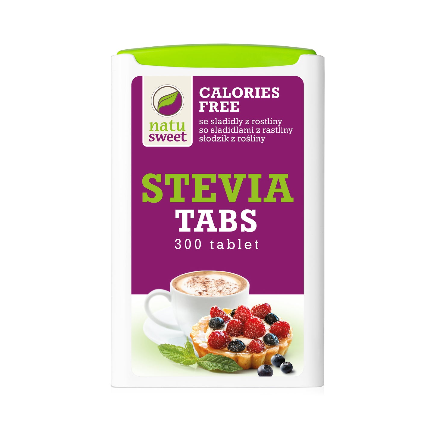 423039 Sladidlo ze stévie 300 tablet v dávkovači 18 g   NATUSWEET-1