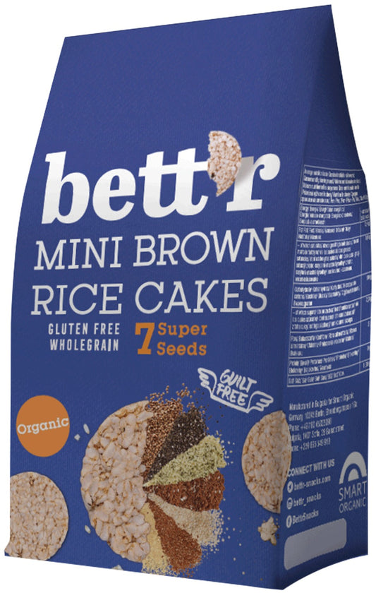 bett'r Mini celozrnné ryžové chlebíky 7 semienok bio 50g