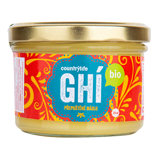 430070 Přepuštěné máslo GHI 220 ml BIO   COUNTRY LIFE-2