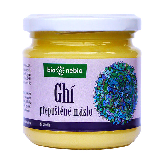 430158 Máslo přepuštěné ghí ČESKÉ 210 ml BIO   BIO NEBIO-1