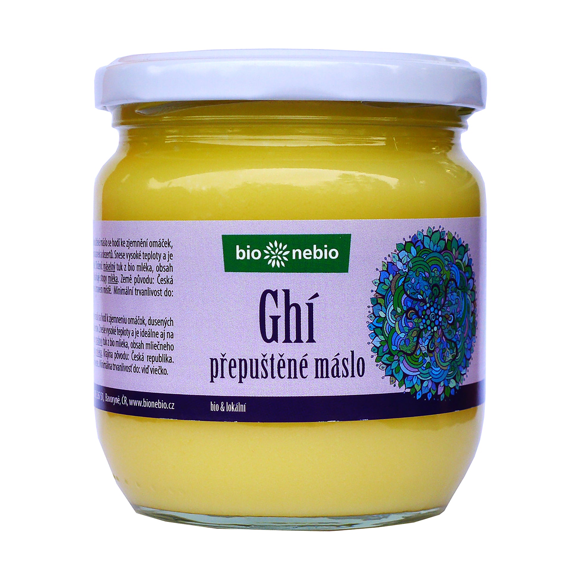 430160 Máslo přepuštěné ghí ČESKÉ 425 ml BIO   BIO NEBIO-1