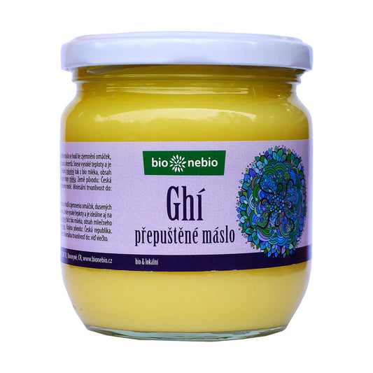 430160 Máslo přepuštěné ghí ČESKÉ 425 ml BIO   BIO NEBIO-1