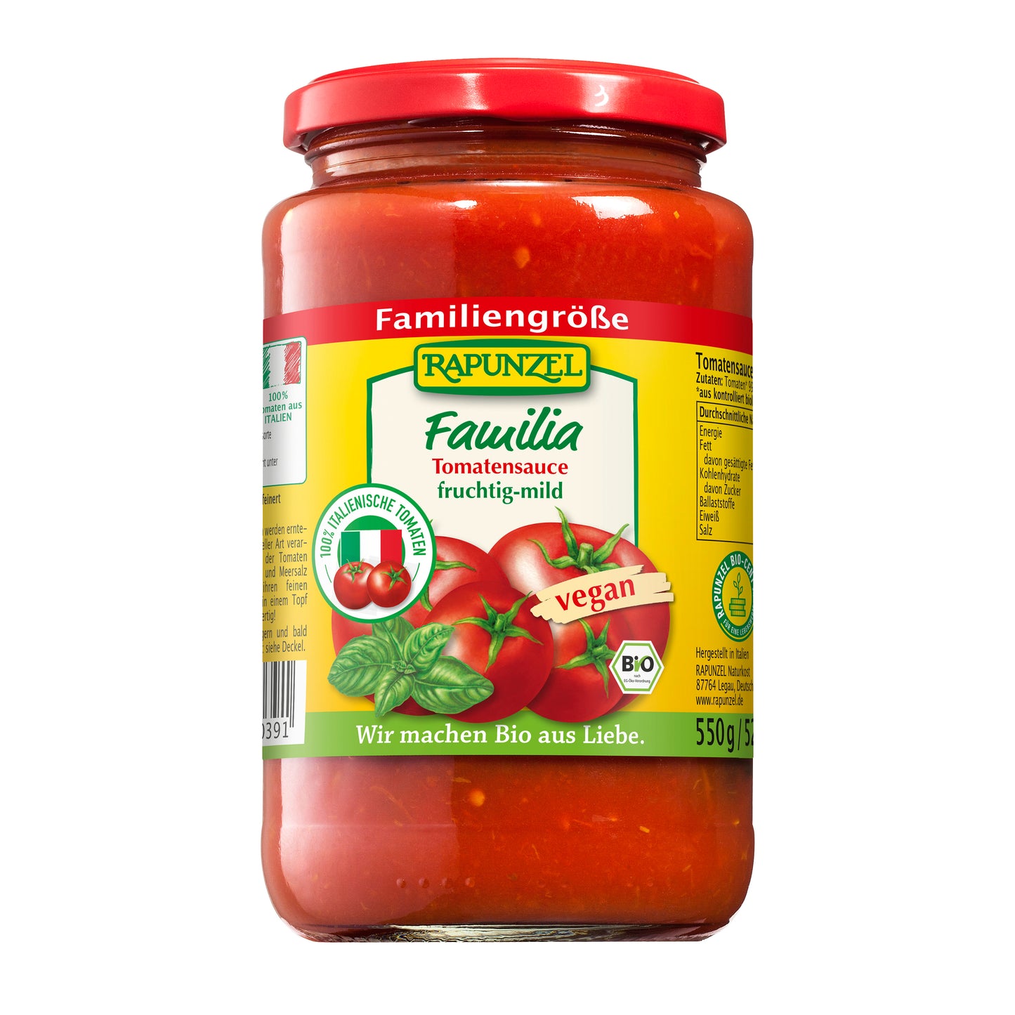 440221 Omáčka na těstoviny Familia 550 g BIO   RAPUNZEL-1