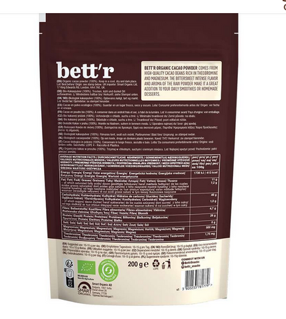 bett'r bio kakao  100% 200g