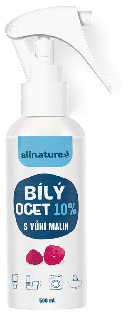 Allnature Biely ocot sprej 10 % s vôňou malín 500 ml