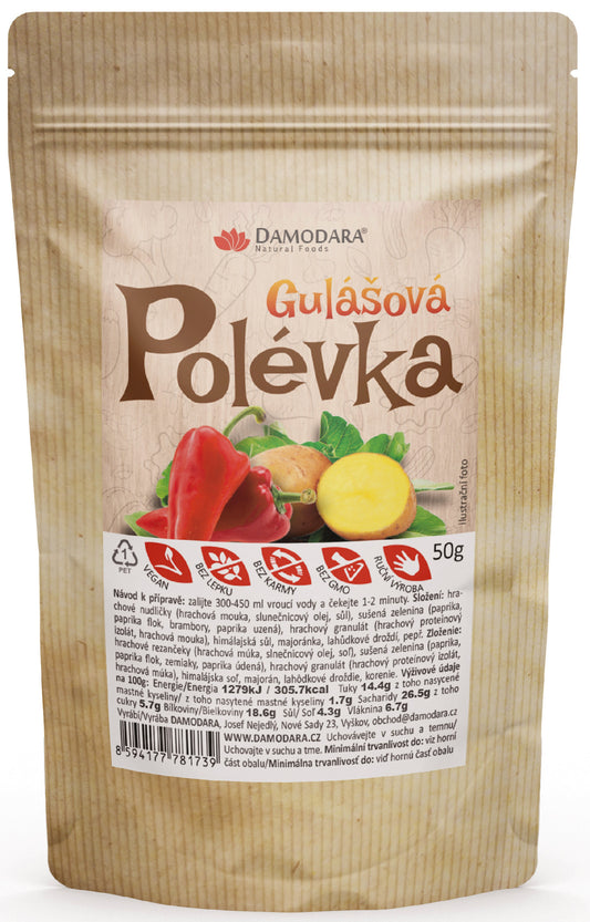 DAMODARA Instantná polievka gulášová 50g