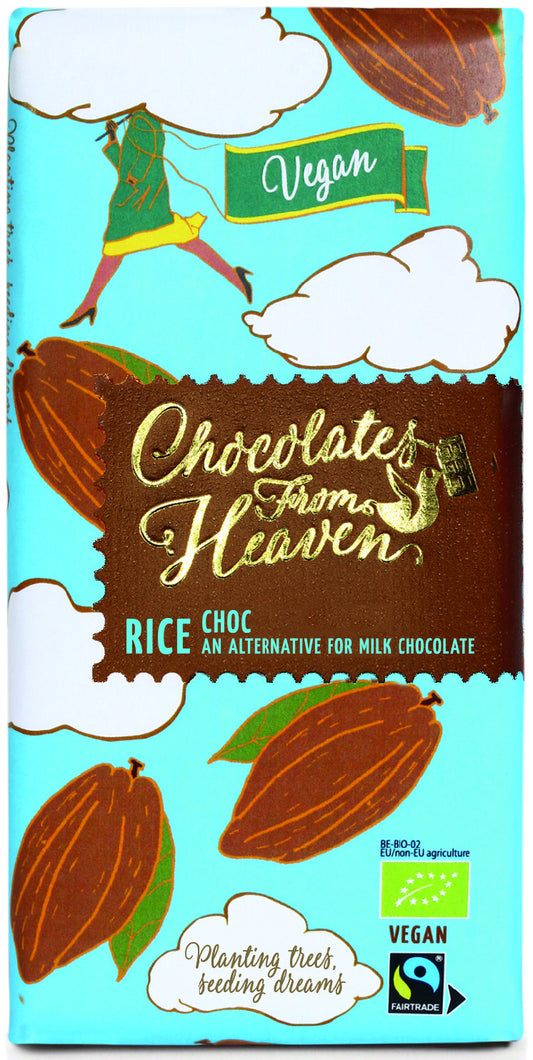 Bio Chocolates from Heaven vegan ryžová mliečna čokoláda 100g