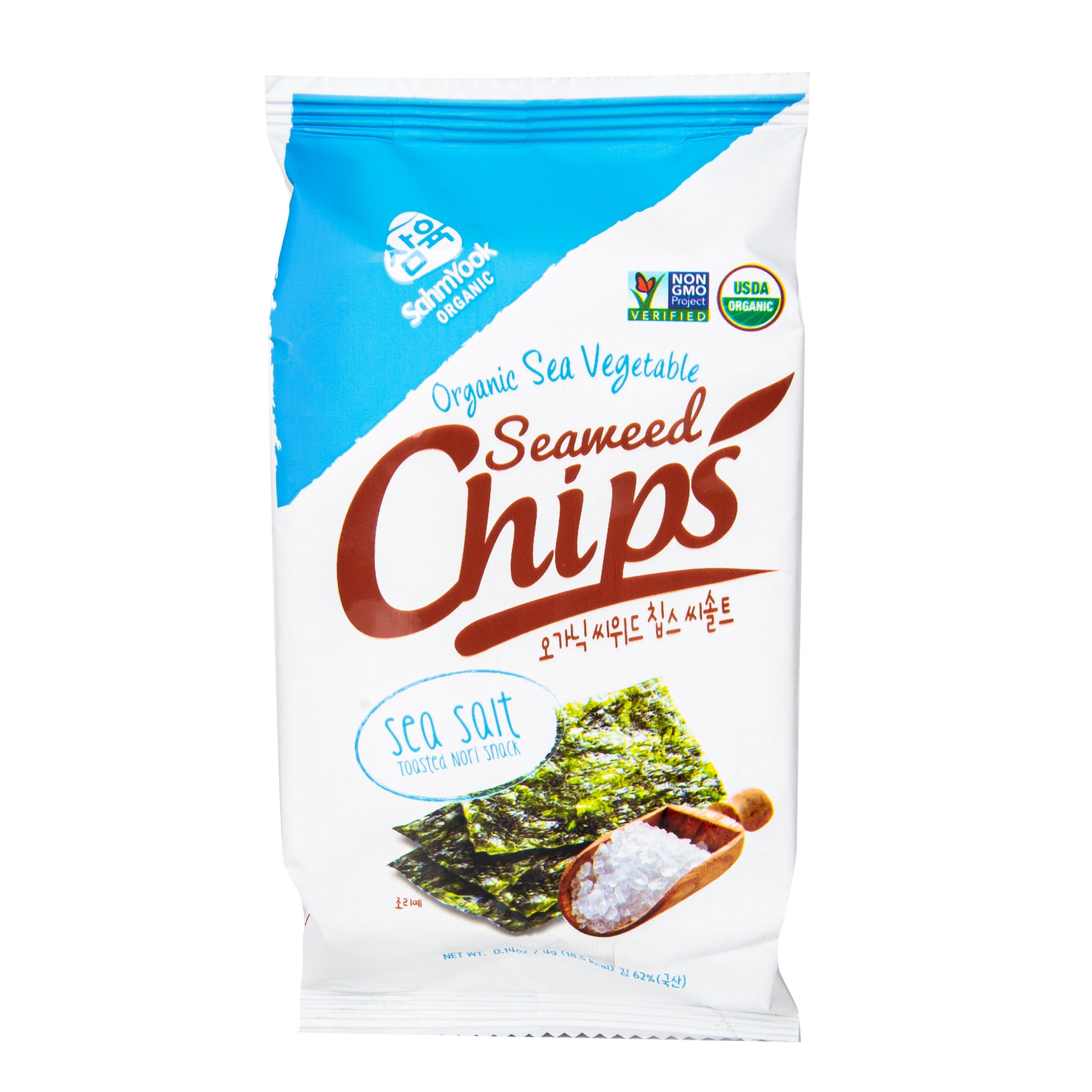 482038 Mořské řasy Snack pražené Nori s příchutí mořské soli 4 g   SAHMYOOKFOODS-1