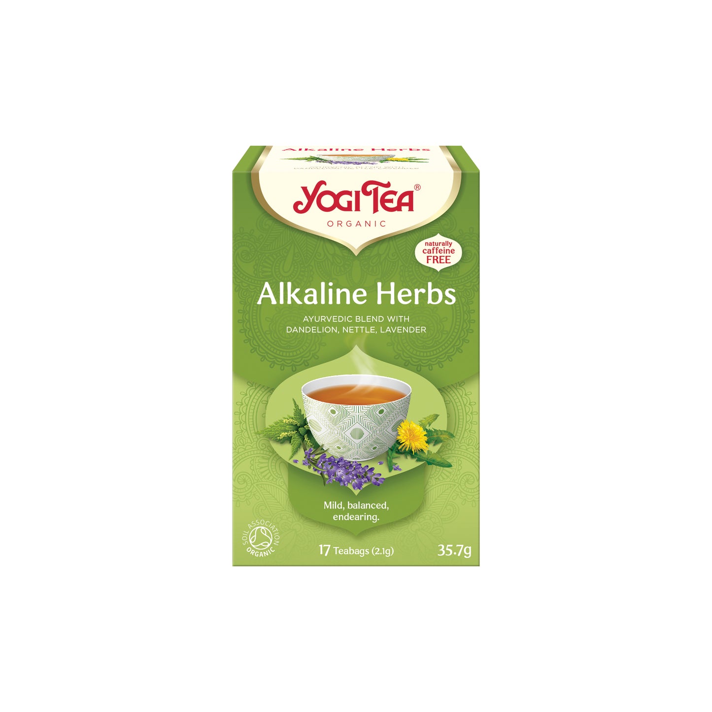 510528 Čaj Zásadité bylinky 17 sáčků 35,7 g BIO   YOGI TEA-1